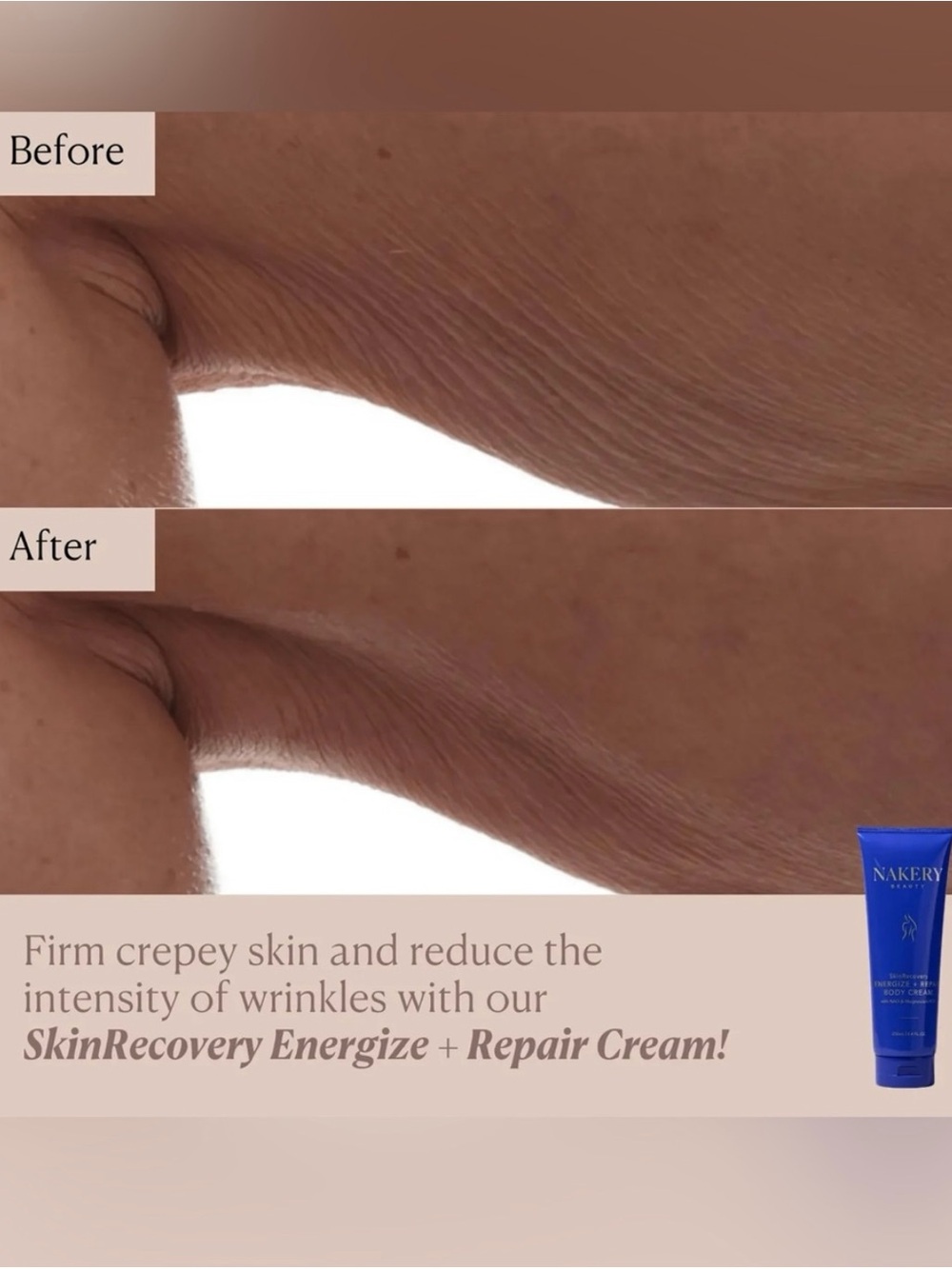 NWT Nakery Beauty Energize + Repair Body Cream- Lifts and Firms skin! 
250 mL - Picture 5 of 7